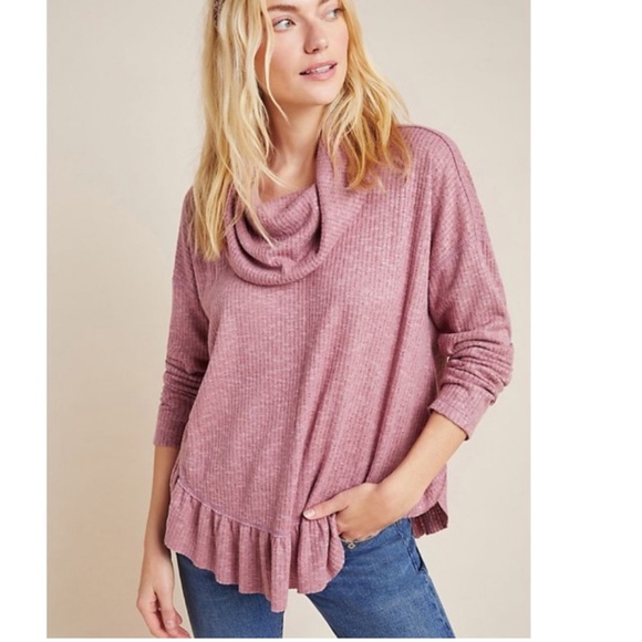 NWT Maeve thermal cowl neck pullover - Picture 1 of 5